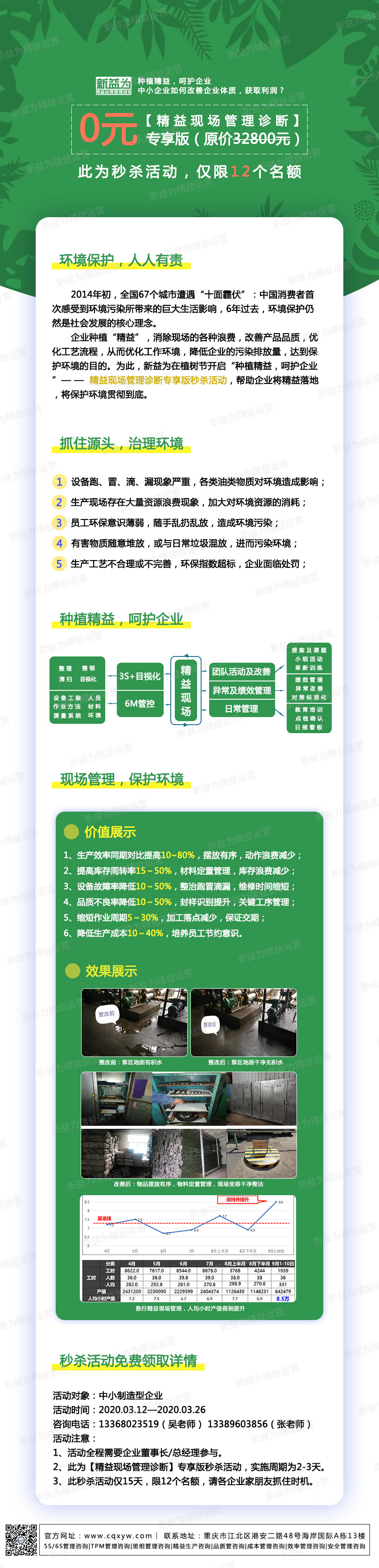 種植精益，呵護企業——精益現場管理診斷專享版秒殺活動
